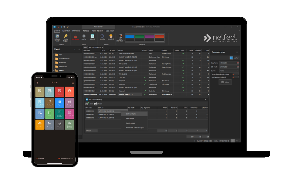 Netfect'in Picker ürünü ile iş yönetim süreçleri daha kolay.